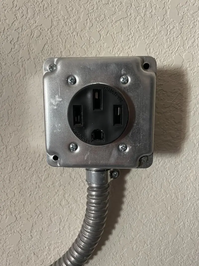 NEMA 14-50 outlet installed for Electrical Panel Upgrade in Merritt Island